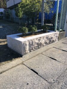 有限会社 吉田石材店 完成花壇修復工事 工事後